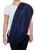 LK Baby Infinity Nursing Scarf Breastfeeding Cover Ultra Soft Premium Jersey Polyester- 100% AZO free and Safe for Baby (Navy Blue) by TinyTreasures Baby Boutique