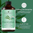 Handcraft Blends Organic Eucalyptus Essential Oil – 1 Fl Oz – 100% Pure and Natural – Premium Grade Essential Oil for Diffuser and Aromatherapy by CozyNest Decor