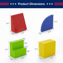 Large Baby Climbing Blocks – 6 Pcs Climbing Toys for Toddlers - Ultra High Density Soft Foam Play Gym Equipment Easy Wash for Indoor Nursery, Classic (Classic, 4-Piece) by TinyTreasures Baby Boutique