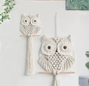 Owl Macrame Wall Hanging-Hand Woven Boho Tapestry-Macrame Wall Decor -Owl Decor for Bedroom, Living Room, Nursery (Beige-Large) by CozyNest Decor