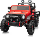2 Seater Ride on Car Truck, 12V Kids Electric Ride on Toy for Big Kids Age 3-8 w/Remote Control- Red by TinyTreasures Baby Boutique