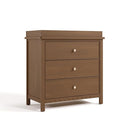 Graco Sasha 3-Drawer Chest with Changing Table Topper (Hazelnut) – GREENGUARD Gold Certified, Nursery Bedroom Wood Chest with Spacious Storage, Interlocking Drawer System, Pre-Installed Tracks by TinyTreasures Baby Boutique