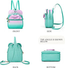 KL928 Girls Bowknot Polka Dot Cute Mini Backpack Small Daypacks Convertible Shoulder Bag Purse for Women by TinyTreasures Baby Boutique