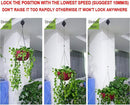 Pack Plant Hook Pulley, Retractable Plant Hanger Easy Reach Hanging Flower Basket for Garden Baskets Pots and Birds Feeder Hang High up and Pull Down to Water Or Feed (White 6Pack) by GreenHaven Gardens