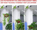 Pack Plant Hook Pulley, Retractable Plant Hanger Easy Reach Hanging Flower Basket for Garden Baskets Pots and Birds Feeder Hang High up and Pull Down to Water Or Feed (White 4Pack) by GreenHaven Gardens