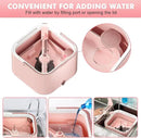 Upgraded Spin Mop and Bucket Self-Standing Mop Bucket Separate Dirty and Clean Water System Self Wringing 360° Rotating & 90° Foldabl Mops and Buckets for Floor Cleaning (Pink, 10Pads) by CozyNest Decor