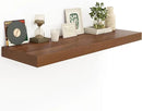 Heimlove 12" Deep Floating Shelves for Wall Shelf Over Toilet Wall Mounted Farmhouse Long 55 inches Set of 1, Farmhouse Shelves with Invisible Brackets for Living Room, Kitchen, Bedroom,Walnut by CozyNest Decor