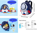 JiePai Toddler Rocket Backpack Leash Anti-lost Waterproof 3D Cartoon Kids Backpack by TinyTreasures Baby Boutique
