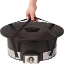 Amazon Basics Portable Propane Fire Pit, 19 inch Round Gas for Patio, 55,000 BTU Carry Strap by GreenHaven Gardens