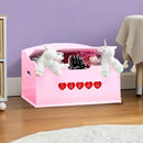 DIBSIES Personalized Creative Wonders Toy Box, Signature Series for Girls, 30 x 19.25 x 18 inches, Soft-Close Lid (Pink) by TinyTreasures Baby Boutique