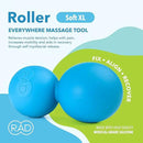RAD XL Peanut Massage Ball – High Density Yoga Deep Tissue Roller Ball – Myofascial Release for Back, Neck, Feet, Psoas & Spine – Suboccipital & Thoracic Trigger Point Therapy by CozyNest Decor