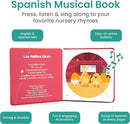 Binibi Spanish Musical Book for Babies & Toddlers 1-3 Los Pollitos Dicen & Other Nursery Rhymes | Spanish Learning for Kids | Bilingual Children's Book | Sound Book | Libro en español para bebés by TinyTreasures Baby Boutique