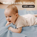 GLLQUEN BABY Muslin Swaddle Blankets,3-Pack Receiving Blanket for Newborn Boys and Girls,Baby Swaddle Blanket Unisex, Elephant,Baby Essentials, Registry & Gift, 40 x 38 inches by TinyTreasures Baby Boutique