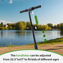 Foldable Children's Electric Scooter (Ages 6-14) - Top Speed 16 km/h, Maximum Range 8 km, 7-inch Illuminated Front Wheel, 6-inch Solid Rear Wheel by TinyTreasures Baby Boutique