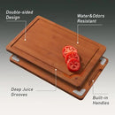Extra Large Bamboo Cutting Board with Non Slip Feet and Over Sink Butcher Block Chopping Board Wooden Cutting Boards Solid Thick Juice Groove Big Xl XXl xlarge Kitchen Counter Organic Meat BBQ Kit by CozyNest Decor