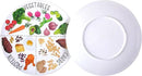 9" Portion Control Plate - Healthy Nutrition Plate for Adults and Teens, Melamine, Ideal for Weight Loss and Diabetes Management (4 Pack) by CozyNest Decor
