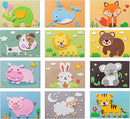 Lovyan 3D EVA Foam Stickers for Toddlers 12PCS Sticky Foam DIY Craft Preschool Art Class Drawing Sticker Puzzle Art Kit for Kids Boys Girls (Animals) by TinyTreasures Baby Boutique