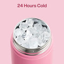 Insulated Water Bottle with Straw Stainless Steel Water Bottle, Leak-Proof, BPA-Free, Double Wall Vacuum Keeps Cold for 24 Hours for Sports, Travel, School (26 oz, Tulip) by CozyNest Decor