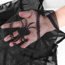 40 Inch Round Spider Web Lace Table Topper Black Halloween Spider Web Tablecloth Party Decoration by CozyNest Decor