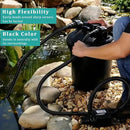 Pond Hose ID 1-1/2” × 25ft Black Corrugated Flexible Reinforced PVC Hose Vinyl Tubing for Pond Pump Fountain Garden Waterfall, Non-toxic & Kinkproof, with 2 clamps, 1.5in 38mm id by GreenHaven Gardens