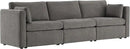 CHITA Oversized Modular Sectional Convertible Fabric Sofa Set, FSC CertifiedExtra Large Sectional Deep Seat Couch for Living Room,112 inch Width,3 Seat Modern Modular Sofa, Grey by CozyNest Decor