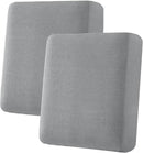 H.VERSAILTEX Super Stretch Individual Seat Sofa Covers Couch Slipcover Sets Thick Jacquard Textured Twill Fabric (2 Piece Medium Cushion Covers, Dove) by CozyNest Decor