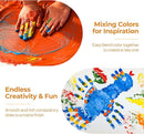 Nicpro 12 Colors Large Washable Paint Set for Kid (16.9oz,500 ml), Acrylic Bulk Paint Supplies Non Toxic Children Tempera Paint for Art, Craft DIY, Poster & Finger Paint, School, Home,Classroom, Party by TinyTreasures Baby Boutique
