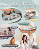 Baby Lounger - Infant Lounger for Newborn 0-24 Months, Pure Cotton Breathable Baby Nest Lounger Cover, Newborn Essentials for Baby Boys & Girls, Portable Baby Lounger for Home and Travel by TinyTreasures Baby Boutique