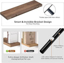 Fun Memories Floating Shelves - 10.3 Inch Deep Wall Shelf for Decor & Storage - Wall Mounted Display Shelving with Invisible Heavy-Duty Metal Bracket - 36"x 10.3"x 1.8" 1 Pack, Walnut by CozyNest Decor