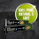 Jagat Devsutra Activated Charcoal & Fresh Mint Toothpaste | Doctor Recommended Ayurvedic, Organic & Herbal | 100% Natural Teeth Whitening, No Fluoride & Artificial Colors, Gum Cure, Vegan - Pack of 4 by CozyNest Decor