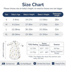 Baby Sleep Sack 3-6 Months, Cotton Detachable Long Sleeve Sleep Sack, 2.5 Tog Toddler Sleeping Sack with Temperature Strips, 2-Way Zipper Wearable Blankets for Newborns, Hot Air Balloon by TinyTreasures Baby Boutique