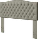 Velvet Upholstered Headboard Queen/Full Size Latest Model Wall Mount, Bed Frame Mount, Featuring High-Density Sponge Padding, Luxury Texture Easy Assembly Comfort and Style-Taupe by CozyNest Decor