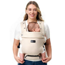 Momcozy Newborn Baby Carrier - Ergonomic, Cozy and Lightweight Carrier for 7-24lbs, Adjustable Neck Support with Sunshield, Breathable Airmesh Perfect for Summer Outing, Khaki by TinyTreasures Baby Boutique