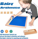 Montessori Toys for 3+ Year Old Hundred Board, Consecutive Counting Numbers 1-100 for Learning & Educational Toy- Math Games Board,Montessori Math Materials for Large Size 13.7" X 13.7 "X 0.4" by TinyTreasures Baby Boutique