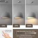 23.6in Large Wabi Sabi Pendant Lights Kitchen Island Lighting Fixture Ceiling Mount White Modern Japanese Lamp Japandi Chandelier for Dining Living Room Bedroom Restaurant Hanging Lamp by CozyNest Decor