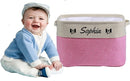 Personalized storage boxes for children Customize the name and icon, A foldable storage box bins for children's clothes, toys, books, etc Storage baskets suitable for both boys and girls (Pink) by TinyTreasures Baby Boutique