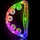 Aywewii LED Tambourine for Kids & Adults, Light Up Toys Handheld Musical Flashing Tamborine with 3 Modes, Sensory Toys Autism Toys for Birthday, Christmas, Concerts & Party by TinyTreasures Baby Boutique
