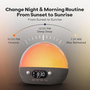 Dekala Smart Sunrise Alarm Clock with Wireless Charging for iPhone 14 13 12 Apple Watch AirPods Samsung, White Noise Sleep Sounds Machine, Nursery Night Light for Heavy Sleeper by TinyTreasures Baby Boutique