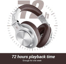OneOdio A70 Bluetooth Over Ear Headphones, Wireless Headphones w/ 72H Playtime, Hi-Res, 3.5mm/6.35mm Wired Audio Jack for Studio Monitor & Mixing DJ E-Guitar AMP, Computer Laptop PC Tablet - Silver by TinyTreasures Baby Boutique