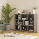 Tangkula 8-Cube Bookcase, Wood 3 Tier Open Storage Bookshelf, Modern Multipurpose Display Cabinet for Living Room, Study, Reading Nook, 48 x 12.5 x 36.5 Inch, Grey by CozyNest Decor
