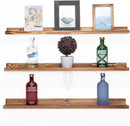 AZSKY Large Floating Shelves 36 Inch Wood Wall Mounted Set of 3 Floating Bookshelf Long Wooden Picture Ledge Shelf for Home Decoration by CozyNest Decor