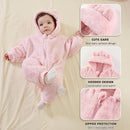 Newborn Baby Bear Outfit Suit Girls Boys Fleece Jumpsuit Romper Hooded Winter Snowsuit Clothes by TinyTreasures Baby Boutique