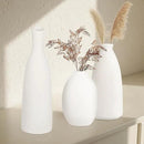 Ceramic Vase Set of 3, Small Flower Vase for Home Decor, Decorative Vases for Pampas Grass & Dried Flowers, Living Room, Bedroom, Bathroom, Shelf Centerpiece Table Decorations by GreenHaven Gardens