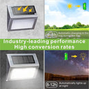 XLUX Solar Powered Lights for Deck Steps Stairs Fences Pathway Path, LED lamp, Outdoor Waterproof, White Light 6 Pack by GreenHaven Gardens