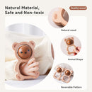 Wooden Baby Rattle Toys, Newborn Rattle Toys 0-12 Months Handmade Baby Clutching Toys | Natural Wooden Baby Teething Toys | Baby Shower/Birthday Gifts (Cute Bear Rattle) by TinyTreasures Baby Boutique