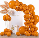 130pcs Burnt Orange Balloons Different Sizes 18" 12" 10" 5" Retro Orange Latex Balloon Garland Arch Kit for Birthday Baby Shower Graduation Wedding Anniversary Party Decorations by CozyNest Decor