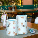 Vdsrup Flameless Candles Set of 2 Funny Welsh Corgi LED Candles with Timer Battery Operated Dog Candle Lights Flickering with Remote for Home Bedroom Decor by GreenHaven Gardens