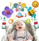 Musical Baby Stroller Arch, Travel Car Seat Toys, Baby Play Arch Crib Accessory, Mobile for Bassinet, Pram Activity Arch Bar for Babies Infants by TinyTreasures Baby Boutique