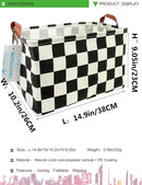 LANGYASHAN Rectangular Storage Bin Collapse Canvas Fabric Cartoon Storage Basket with Handles for Organizing Home Kitchen Boys and Girls Toys Office Closet Shelf Baskets (Rec-Racing flag) by TinyTreasures Baby Boutique