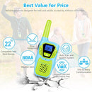 Kids Walkie Talkies 3 Pack NOAA Walkie-Talkies for Adults Rechargeable Long Range 2 Way Radios 4 Miles for Family Camping Hiking Skiing Cruise Ship, Toys for 3-12+ Year Old Girls Boys Toddlers by TinyTreasures Baby Boutique